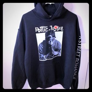 90’s Tupac Black Poetic Justice Nostalgia Hoodie